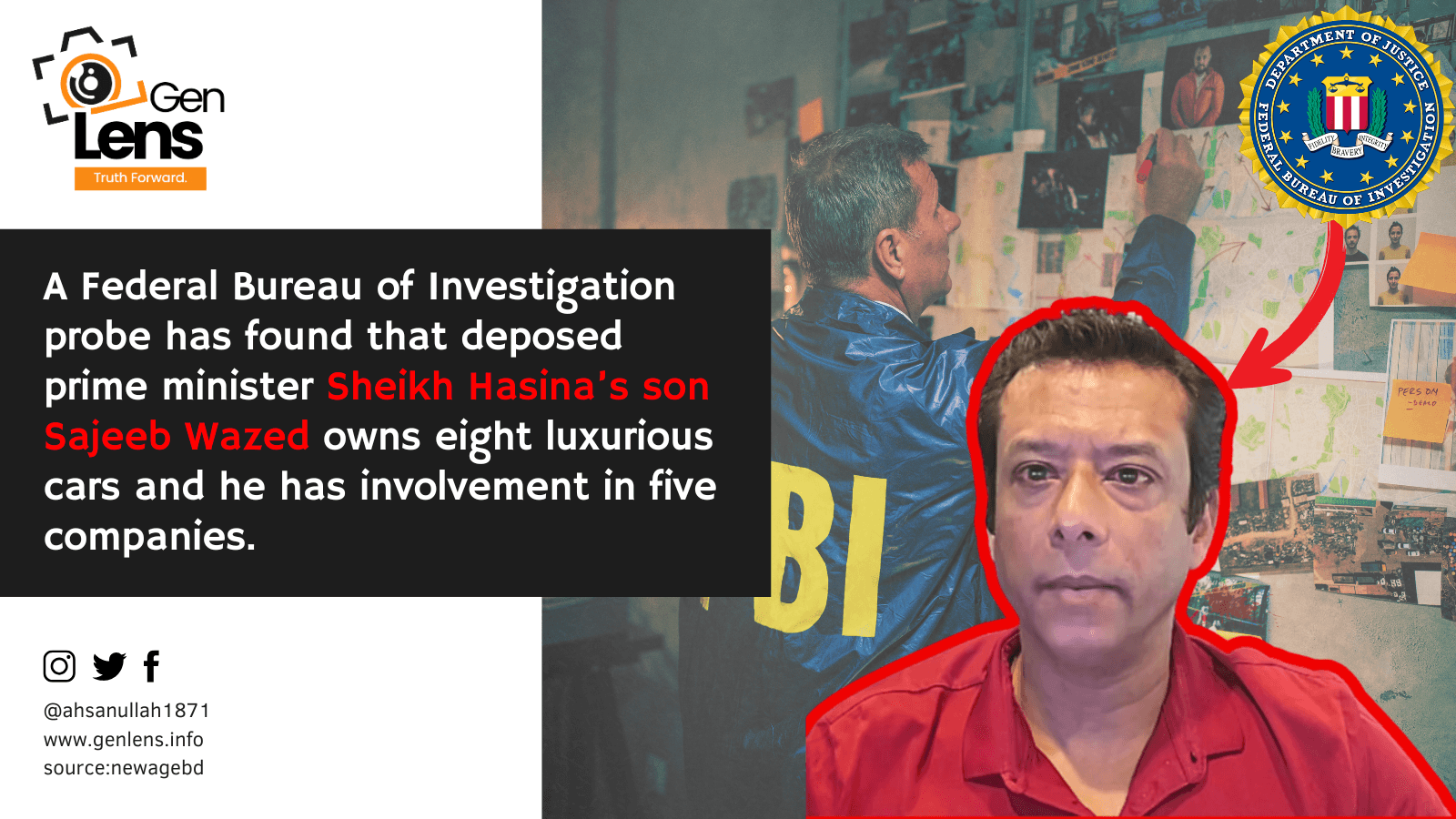 FBI Uncovers Sajeeb Wazed’s Garage of Greed and Offshore Loot